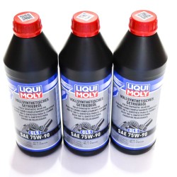3 x Liqui Moly Fully Synthetic 75W90 GL-5 Gear / Differential Oil - 1L | 1414