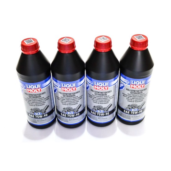 4 x Liqui Moly Fully Synthetic 75W90 GL-5 Gear / Differential Oil - 1L | 1414