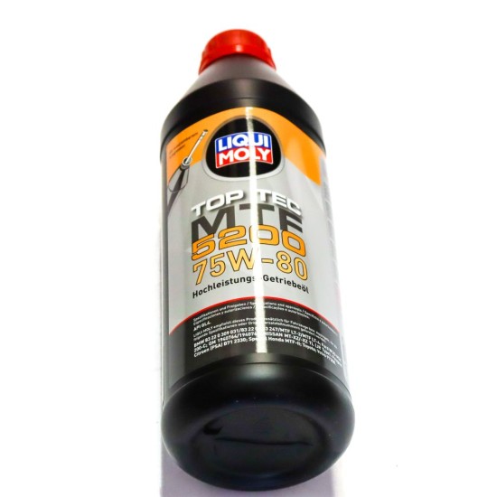 3 x Liqui Moly Top Tec MTF 5200 75W80 (API GL-4) Gear Oil - 1L | 20845