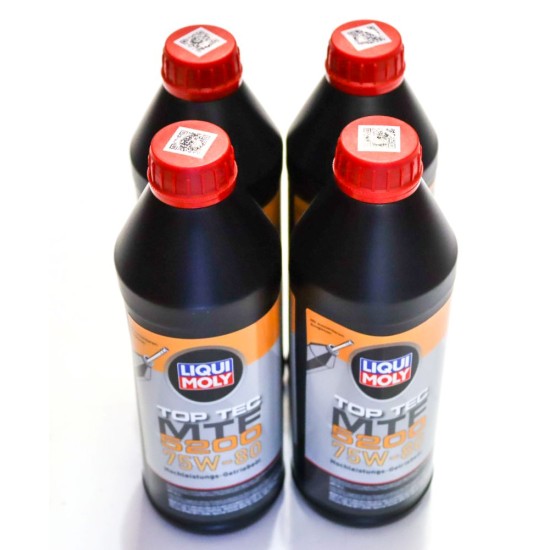 4 x Liqui Moly Top Tec MTF 5200 75W80 (API GL-4) Gear Oil - 1L | 20845