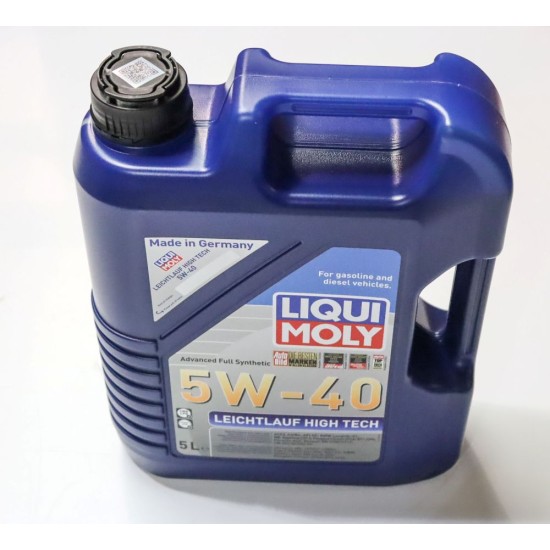 2 x Liqui Moly Leicht­lauf High Tech 5W-40 Engine Oil - 5L | 2328