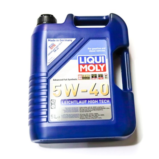 2 x Liqui Moly Leicht­lauf High Tech 5W-40 Engine Oil - 5L | 2328