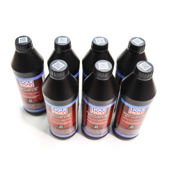 7 x Liqui Moly Dual Clutch Gearbox Oil 8100 DCTF - Transmission Fluid - 1L | 3640