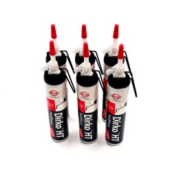 6 x Elring Dirko HT Black Silicone Gasket Sealant - 200ml