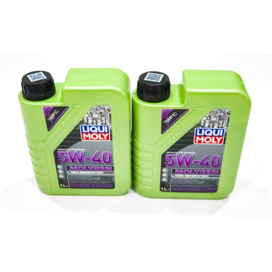 2 x Liqui Moly Molygen New Generation 5W-40 Engine Oil - 1L | 8576 
