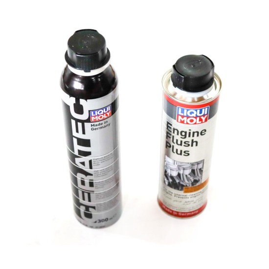 Liqui Moly Cera Tec Ceramic Engine Oil Additive - 3721 & Engine Flush Plus - 8374