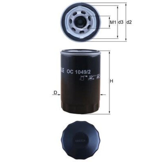 Mahle Oil Filter for Porsche 3.8 & 4.0 - GT3 RS & GT4 RS | 9A110720391